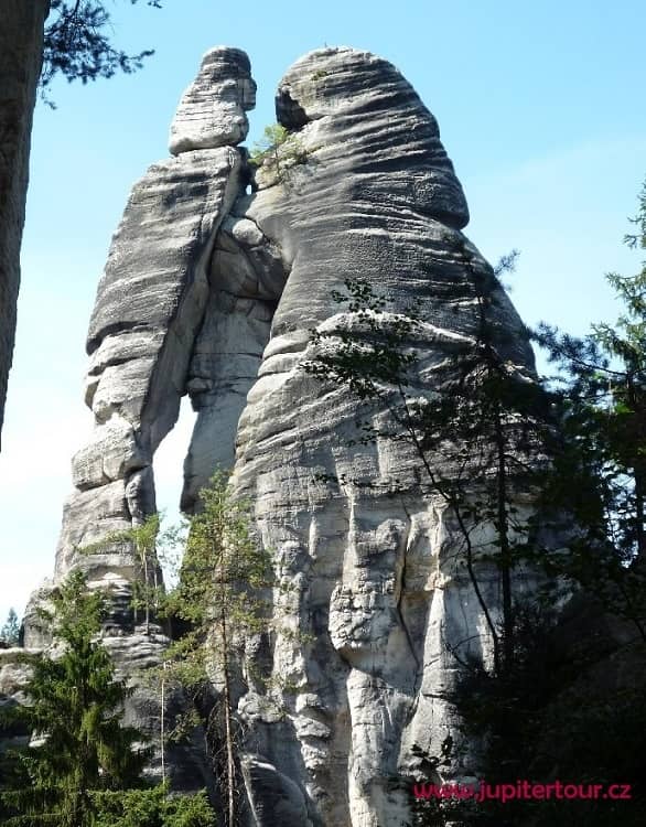 Влюбленные, Адршпарские скалы, Чехия